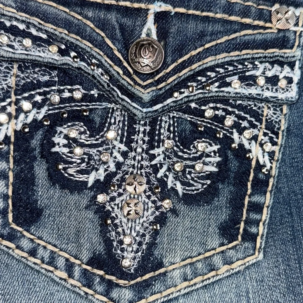 Cello Embroidered Beaded Flare leg Jeans Size:30x30